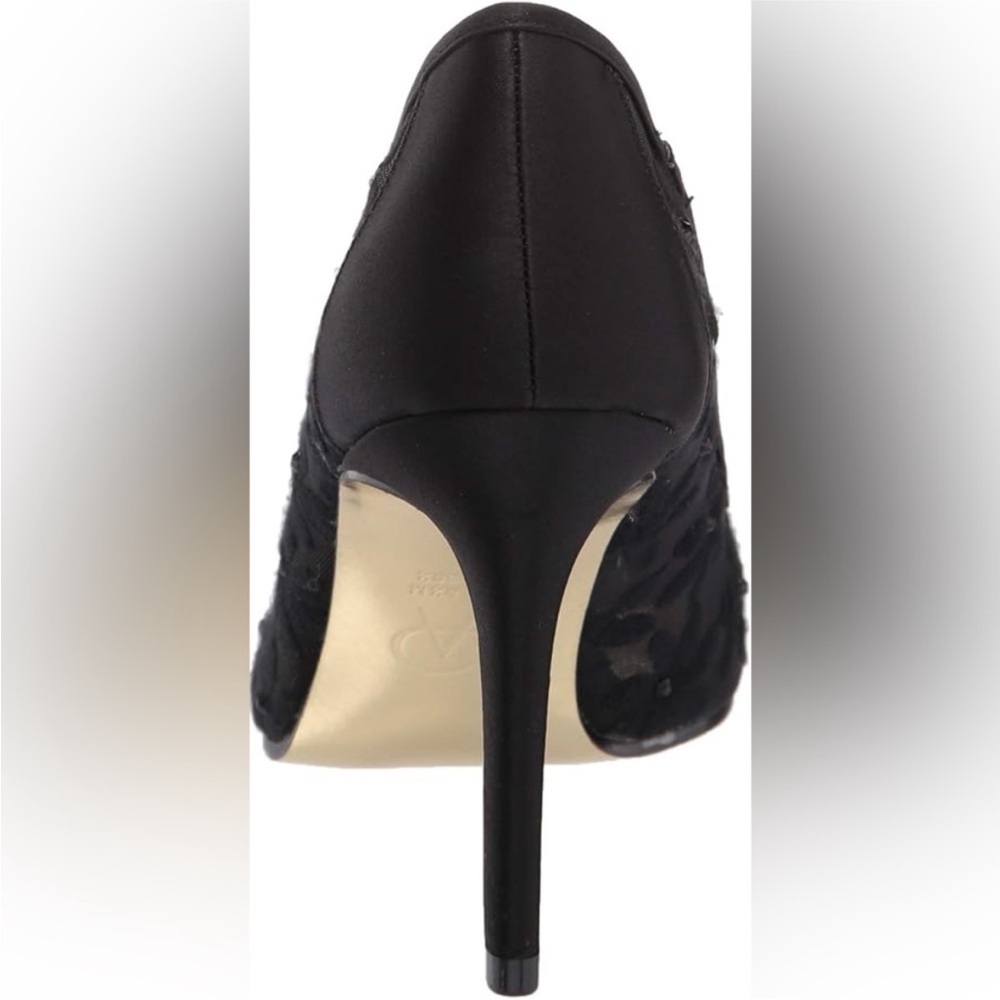 Adrianna Papell Women's Frances Pump Black Sophia Mesh Size 9.5W Wide - Picture 7 of 10